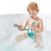 Yookidoo Baby Bath Shower Head  Elephant Water Pump with Trunk Spout Sprayer & Rinser, Dual Knob Flow Control, Bath
