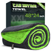 PUGPIU 1400GSM Microfiber Car Drying Towel Detailing Extra Large 48"x24"