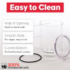 Brod & Taylor Sourdough Starter Jar (32oz) 100% Dishwasher Safe, Measurement Markings, Height Marker & Loose-Fitting
