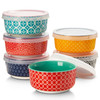 DOWAN Dipping Bowls with Lids, Ceramic Condiment Sauce Cups, 4 oz Dipping Sauce Bowls/Dishes for Charcuterie,