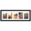 Americanflat 4x6 Collage Picture Frame with Shatter-Resistant Glass - Fits Five 4x6 Photos or Use as One 8x24 Picture