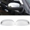 ECOTRIC Chrome Pair Half Mirror Covers Compatible with 2007-2014 Chevy Silverado GMC Sierra Tahoe Avalanche Suburban