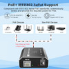 Gigabit PoE Switch, 2 Port Gigabit Ethernet Switch, Ethernet Splitter, Non-PoE to PoE Adapter, Network Hub 1 in 2 Out,