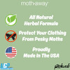 Richards Moth Away Moth Repellent for Closets, Herbal Sachets, 72 Pack