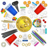 Funwares Original 237 Minute of Fun Games - Minute to Win It Family Party & Travel for Kids & Adults, 2-12 Players!