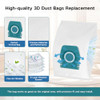 12 Pack TU Dust Bags for Miele Pure Air TU 3D Vacuum Cleaners Bag