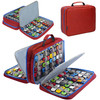 KISLANE Toy Car Storage Case, Diecast Display Case 96 Slots (Red)