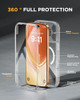 miracase for iPhone 17 Pro Max Case 6.9" Full-Body Phone Case with Built-in Glass Screen Protector& Full Camera