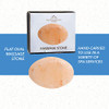 Pure Himalayan Salt Works Flat Oval Massage Stone, Pink Crystal Hand-Carved Stone for Massage Therapy, Deodorant and
