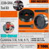 1338 Front Cover Crankshaft Seal Installer & 5046 Wear Sleeve Installer Tool Kit for Cummins B Series 3.9L 5.9L 6.7L,