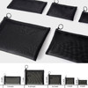 Patu Zipper Mesh Bags, Widened Long Case, 5 Pieces, Beauty Makeup Cosmetic Accessories Organizer, Travel Toiletry Kit Set Storage Pouch, Black