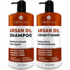 Moroccan Argan Oil Shampoo and Conditioner Set - Sulfate Free with No Parabens - Botanicals for Women and Men -