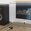 Cubilux USB C to SPDIF Adapter with PD Charging,USB Type C to Toslink Optical Audio with 192KHz/24bit, Thunderbolt 4/3