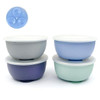 Elk and Friends Stainless Steel Bowls with Silicone Sleeve for Babies & Toddlers | Lids Included | Stay Put Suction |