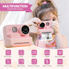 Mafiti Kids Camera Instant Print, 48MP Digital Camera Selfie 1080P Video with 32G TF Card, Toys Gifts for Girls Boys
