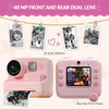 Mafiti Kids Camera Instant Print, 48MP Digital Camera Selfie 1080P Video with 32G TF Card, Toys Gifts for Girls Boys