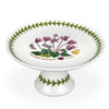 Portmeirion Botanic Garden Mini Cake Plate, Cyclamen Motif Dessert Dish - 6" Fine Porcelain Serveware with Chip
