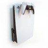 Monzlteck Wall Mount Holer for PS5 Original/Slim/Pro (Disc and Digital)+Controller Holder,All Metal Vertical Hanging