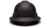 Pyramex Ridgeline Full Brim Hard Hat 4 Point Ratchet Vented Matte Black Graphite Pattern