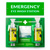 MAASTERS BPA Free Wall-Mounted Eye Wash Station with Sign - Set of 1
