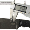OERLA TAC Knives OLHM-012 Fixed Blade Outdoor Duty Small Cleaver Knife 420HC Stonewashed Stainless Steel Field Knife