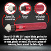 AFA Tooling Deburring Tool & Countersink Hand Reamer, Red CNC Handle
