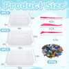 Mizelu 14 Pcs Square Stepping Stone Mold Kit, Includes Concrete Mold Mosaic Tiles and Carving Tools, 3 Size Garden DIY