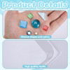Mizelu 14 Pcs Square Stepping Stone Mold Kit, Includes Concrete Mold Mosaic Tiles and Carving Tools, 3 Size Garden DIY