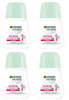 (Pack of 4) Garnier Mineral Action Control Thermic Anti-perspirant Roll On for Women 4x50ml