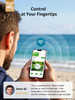 Smart Sprinklers Controller 2.4GHz WiFi, Irrigation Controller Easy Use App Enabled, 4 Zones + 16 Plans, Save Water