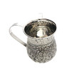 EMANUEL Yair Stainless Steel Washing Cup for Netilat Yadayim Elegant Etched Design (Jerusalem NYY-1)