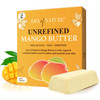era of nature Organic Unrefined Raw Mango Body Butter Block 32oz - Moisturizing Mango Seed Raw Butter Bar for Skin &