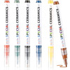 gisgfim 6 Pcs Underglaze Colored Pen Sets for Ceramics Underglaze Markers Paint Pens for Porcelain Pottery Glaze Diy