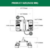 LENKRAD 140A Manual Reset Thermal Circuit Breaker Protect Trolling Motor Marine ATV Trailer Vehicles, 12V - 48V DC,
