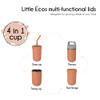 LITTLE ECOS Double walled insulated stainless steel kids & toddler cups with straws and lids | Best Sippy cups with
