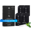 MOON Dissolving Teeth Whitening Strips, 56 No Rinse White Strips, Peppermint, Hydrogen Peroxide & Essential Oils,