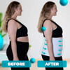 QORE LOGIQ Plus Size Abdominal Binder Post Surgery (White, XXX-Large, 12")