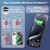 QTshine Battery Case for iPhone 15Pro Max, Upgrade 8600mah Portable Slim Battery Charging Case, 15W Fast Charging