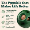 WOOF Pupsicle Dog Treat Toy with Silicone Treat Tray for Dogs 10-25 lbs