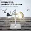 Bird B Gone - Reflect-A-Bird - Reflective Spinning Deterrent - Repels Pigeons, Sparrows, & Woodpeckers - Wind Powered