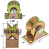 Skelang 2" V-Groove Wheel, Sliding Gate Casters, Heavy Duty Rigid Roller for Inverted V-Track, Rolling Gate,