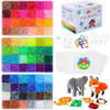 Quefe 72 Colors 15000 Pcs 5mm Fuse Beads Kit Melting Beads for Craft