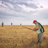 AUSCAMOTEK Upland Field Vest for Deer Bird Hunting with Green Camouflage, Adjustable, Multiple Pockets, and Recoil Pad