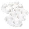 Hiceeden 2 Pack 6-Cup Ceramic Muffin Pan, Nonstick Cupcake Baking Pans with Handle, Ceramic Muffin Tin with Embossed