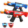Rechargeable Laser Tag Guns Toys Set of 2 with Upgraded LED Digital Multi-Functional Vests Birthday Gifts for Kids
