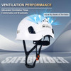 SAFEBUILDER ABS Work-at-Height and Rescue Hard Hat Construction Safety Helmet Slotted Ventilated w/Adjustable Ratchet