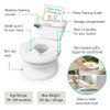 Ingenuity My Size Potty Pro 2-in-1 Potty Training Toilet, Floor Potty with Removable Potty Seat for Standard Toilets,