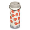 Klean Kanteen TKWide Insulated Bottle  Twist Cap, Steel Straw  Dishwasher  Strawberries 12 oz