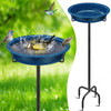 YALINKA Bird Baths for Outside, Standing Garden Bird Bath Feeder for Patio