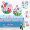 Peppa Pig Birthday Decorations - Table Cloth, Plates and Napkins, Cups